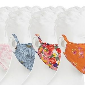 Wayf 4 Pack of Face Coverings Pink Toile